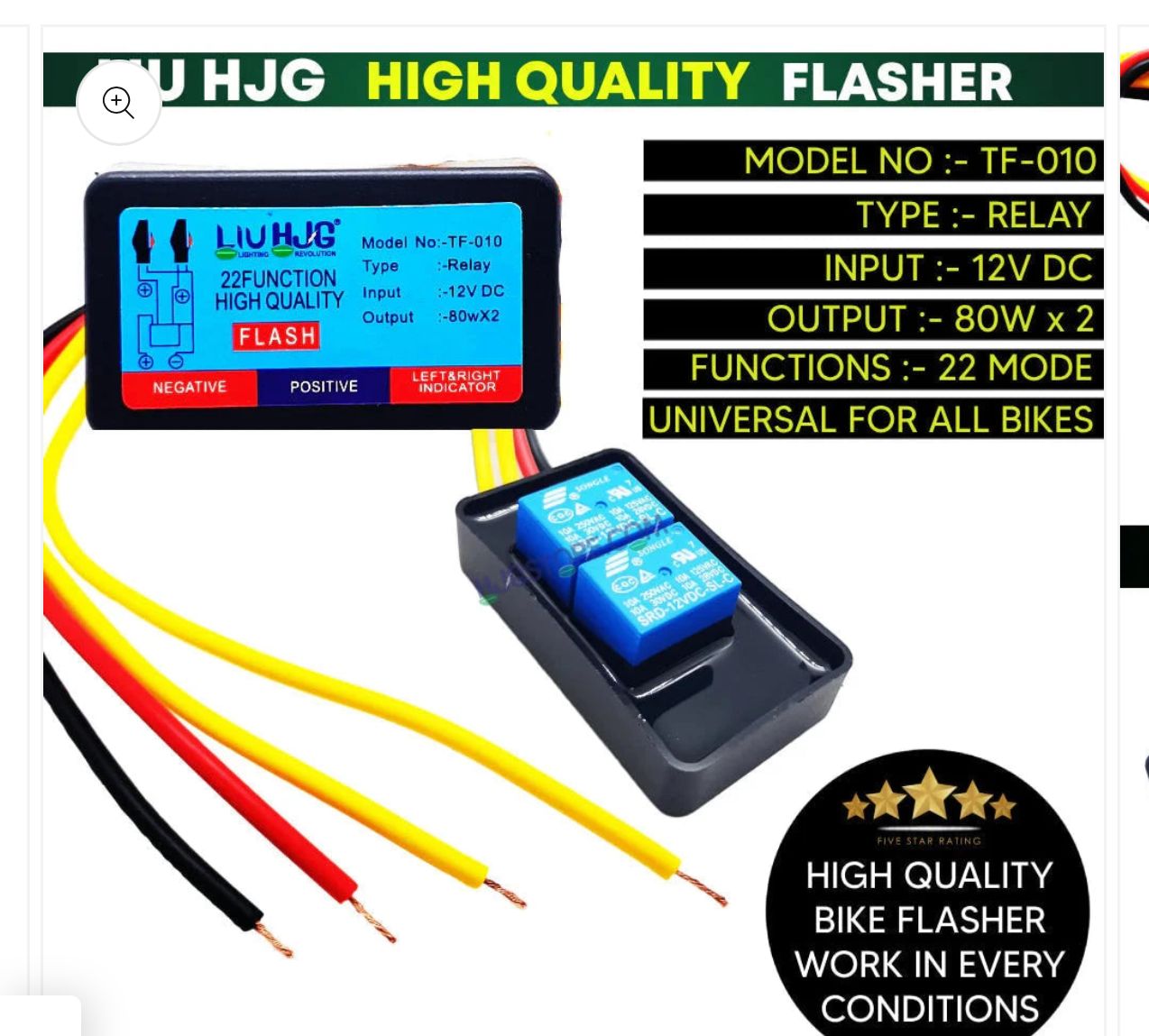 Hjg flasher with 20 function full advance blinker mode with one year warranty